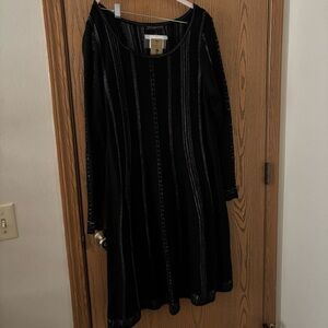 Peruvian Connection Long Sleeve Stardust Dress size XL
NWT